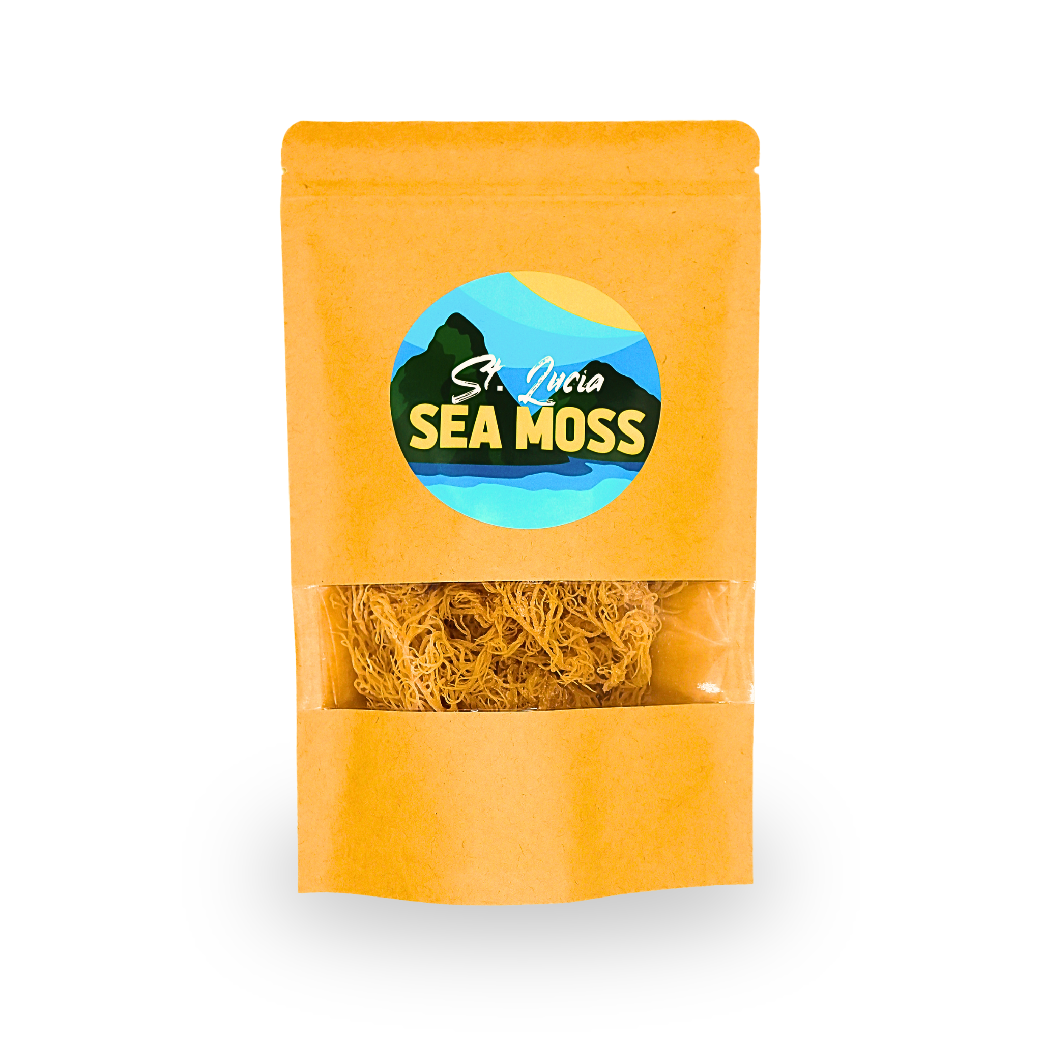 1 x 70g Gold St Lucia Sea Moss - Eucheuma Cottonii - St Lucia Sea Moss