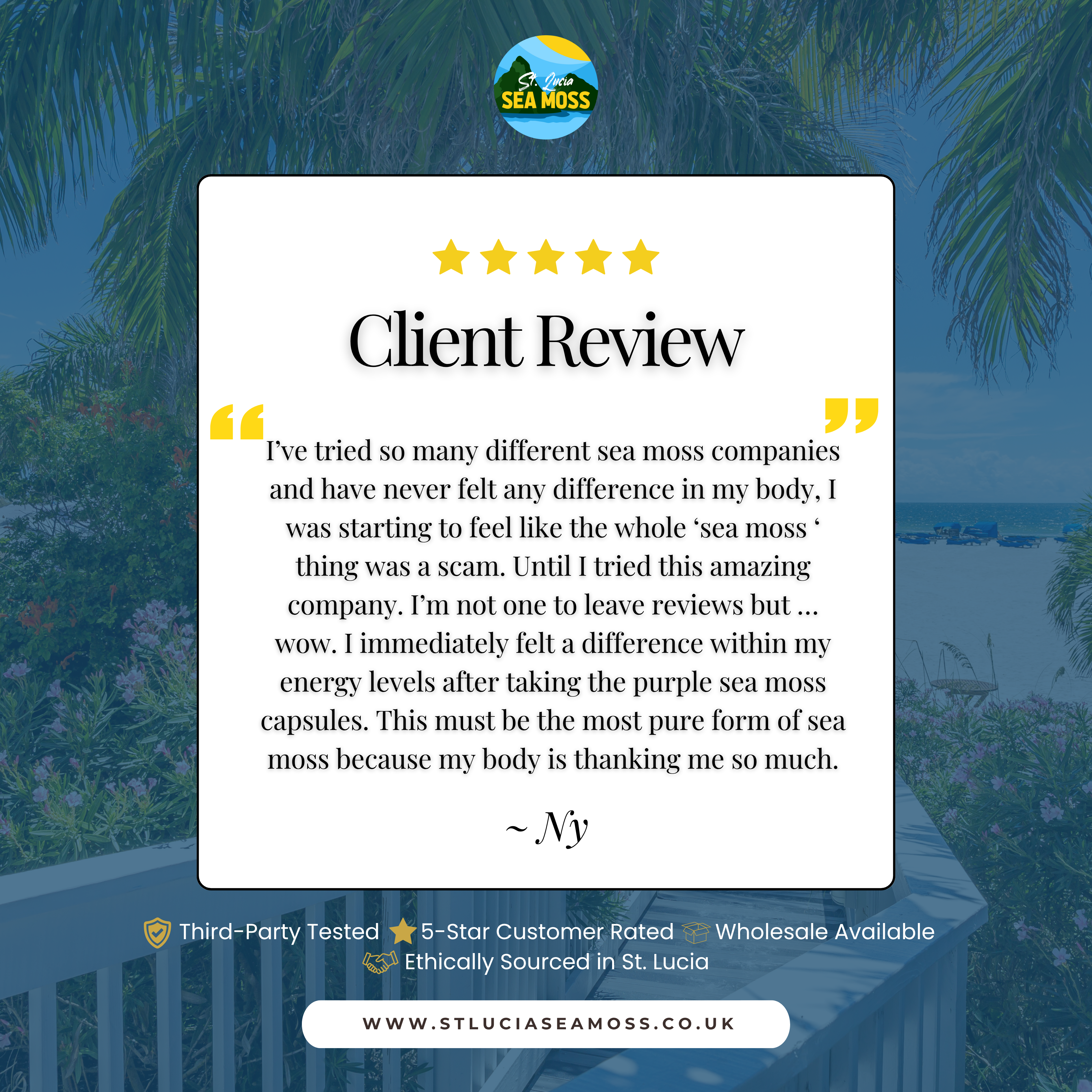 St Lucia Sea Moss trust pilot review