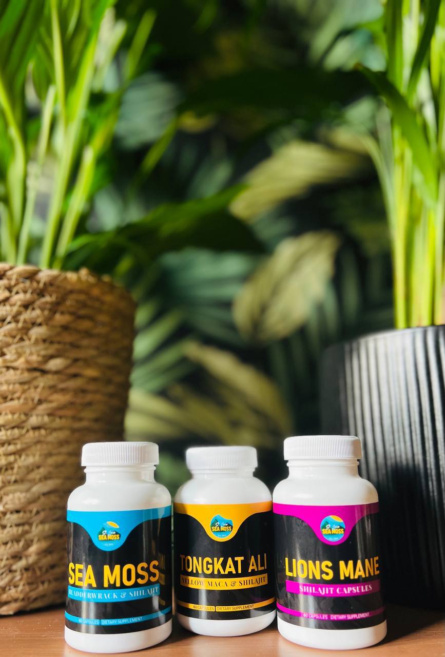 TongAli, Yellow Maca & Shilajit Capsules - St Lucia Sea Moss