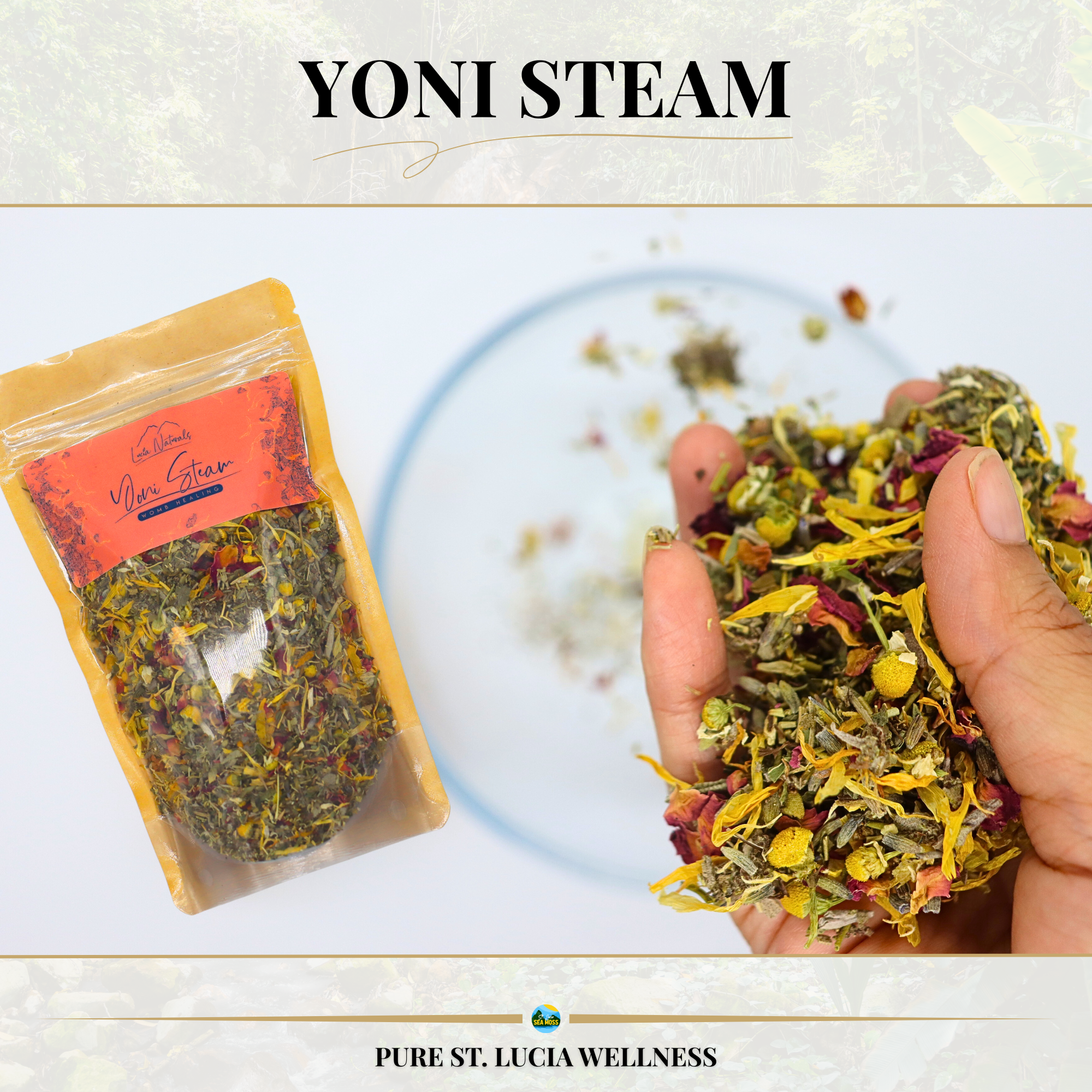 Womb Healing Yoni Steam - St Lucia Sea Moss