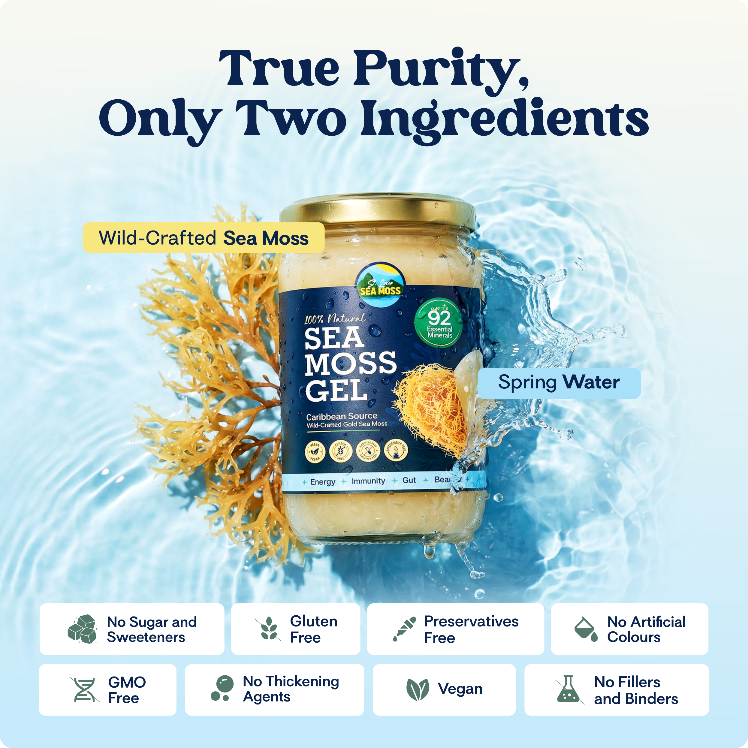 Gold St Lucia Sea Moss Gel 720ml