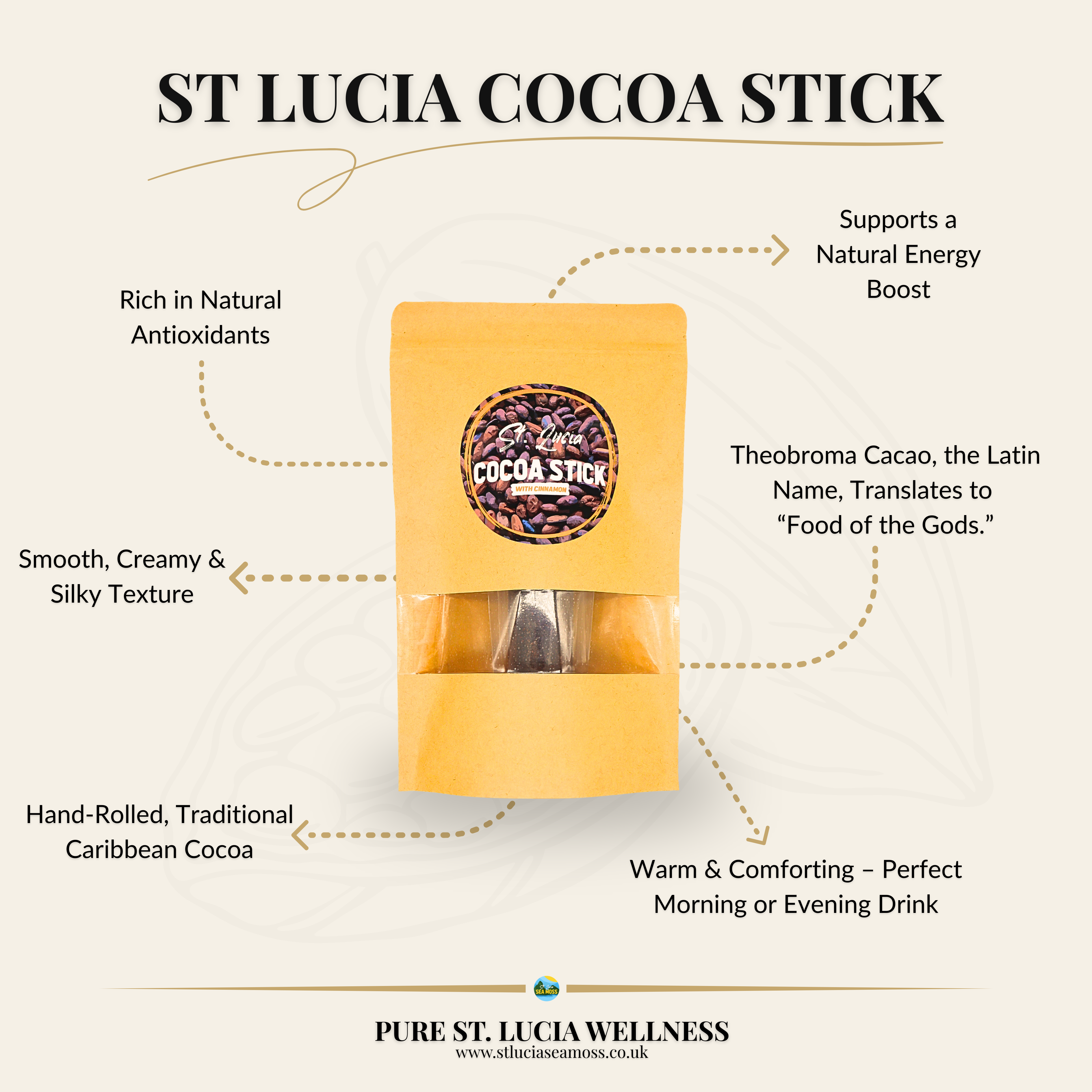 Handmade St Lucia Cocoa Stick