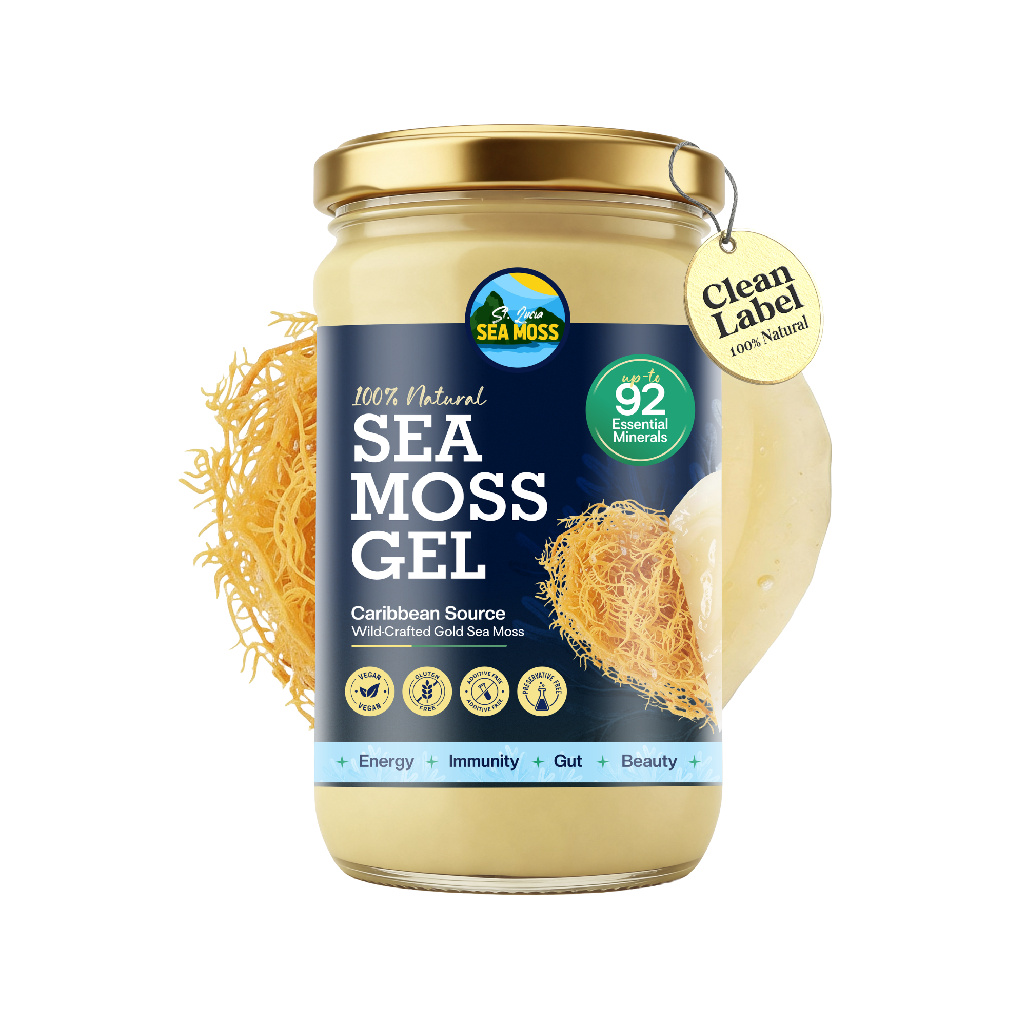 Gold St Lucia Sea Moss Gel 350ml
