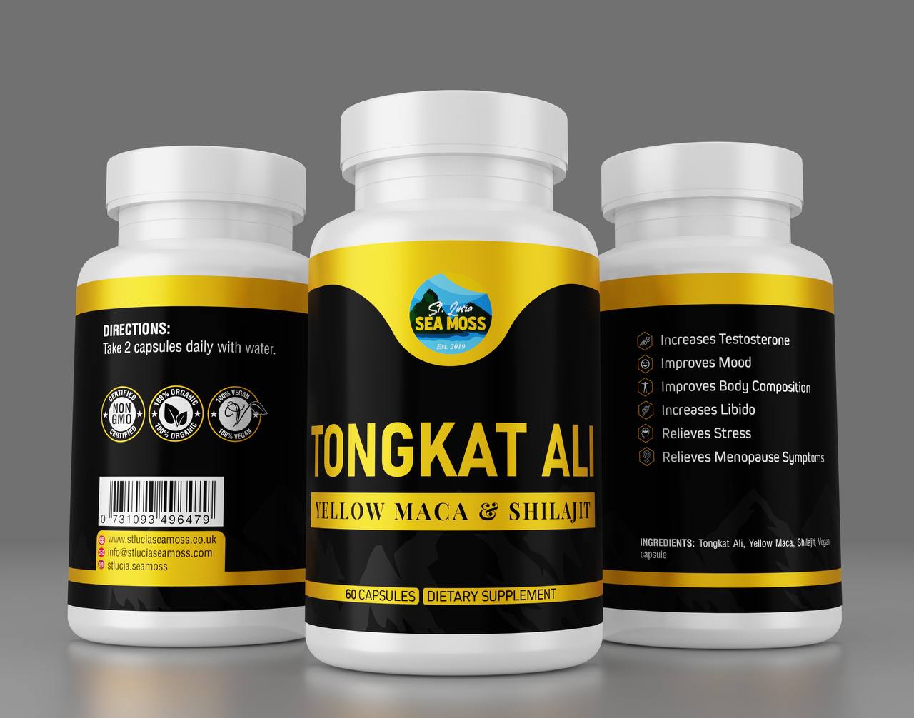 TongAli, Yellow Maca & Shilajit Capsules