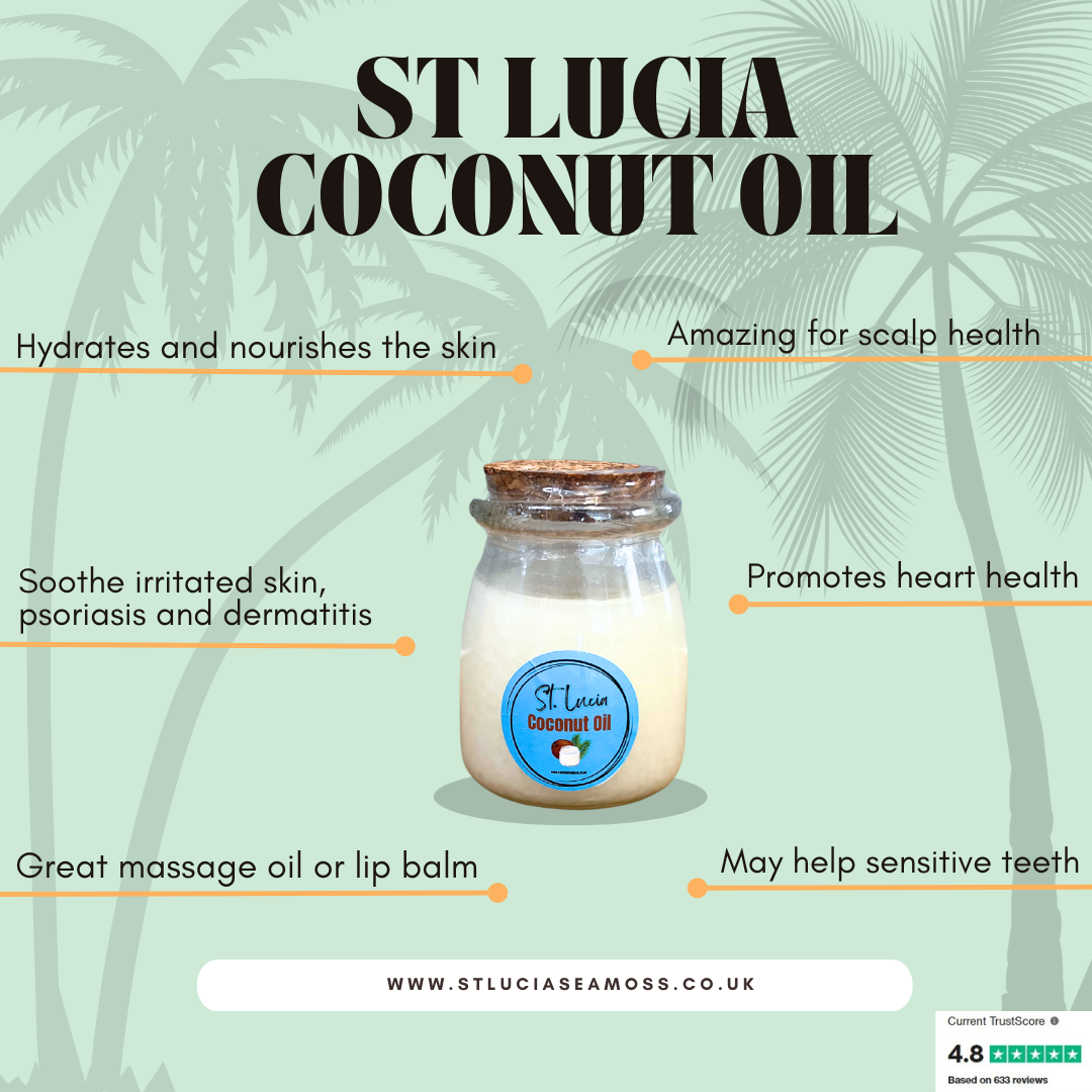 St. Lucia Coconut Oil - St Lucia Sea Moss