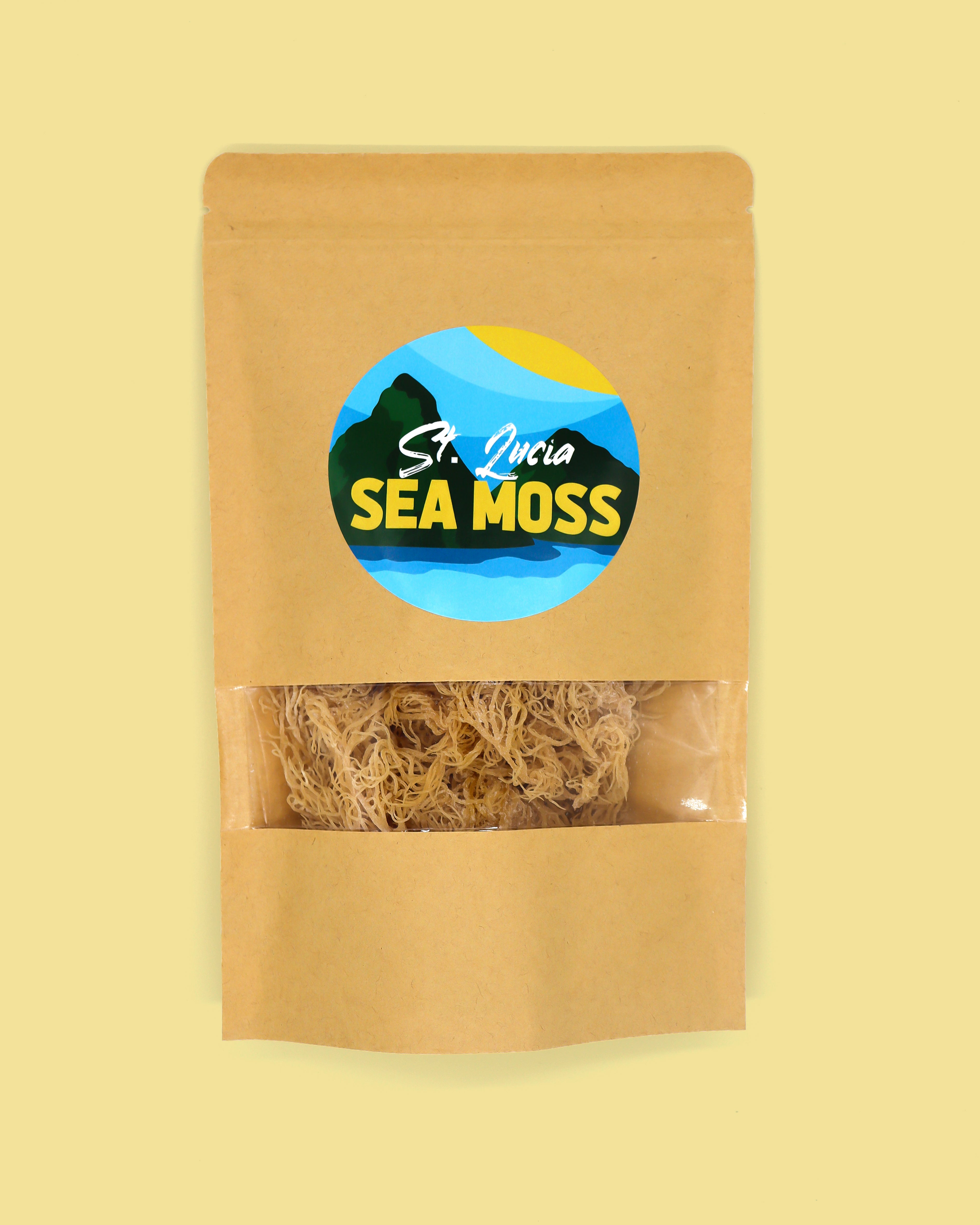 1 x 70g Gold St Lucia Sea Moss - Eucheuma Cottonii - St Lucia Sea Moss Organic Buy UK 